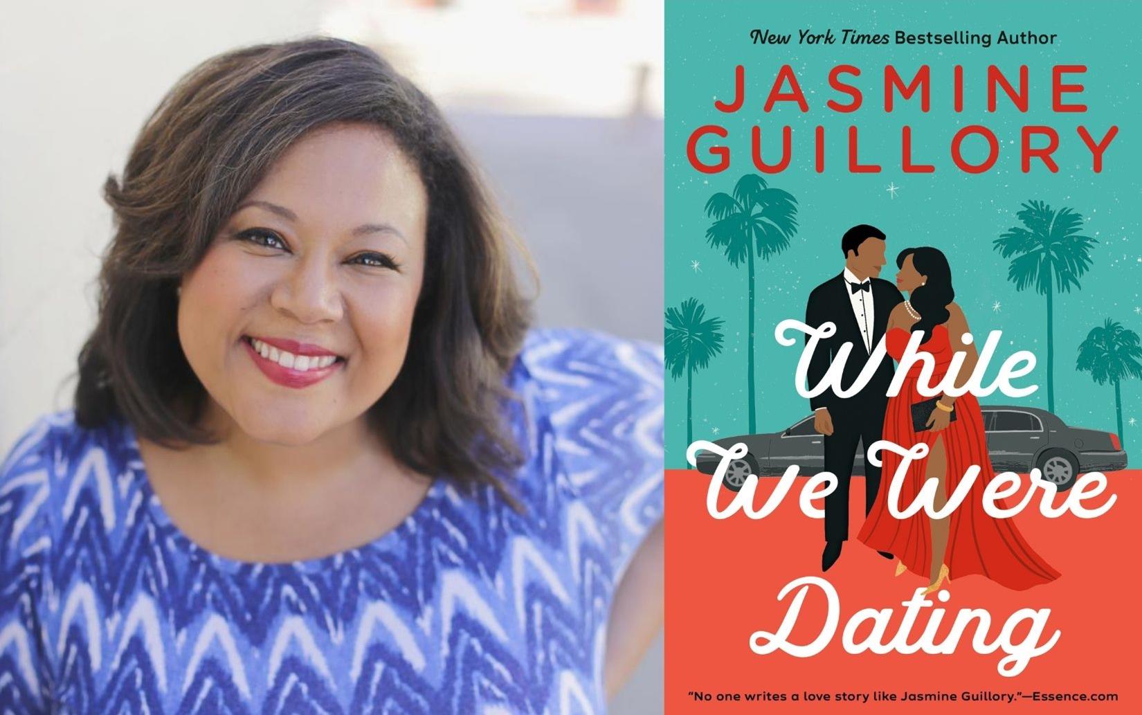 Jasmine Guillory portrait and While We Were Dating book cover
