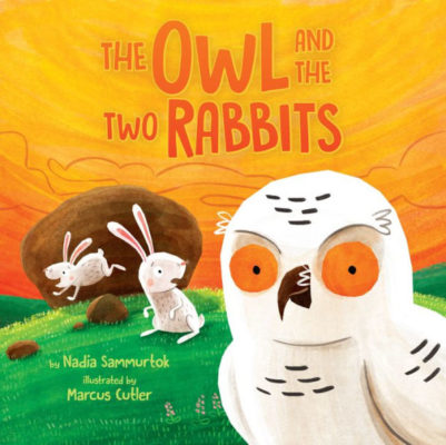 The Owl and Two Rabbits