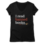 I read banned books v-neck tee